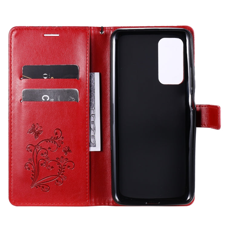 For Xiaomi Mi 10T / Mi 10T Pro 3D Butterflies Embossing Pattern Horizontal Flip Leather Case with Holder & Card Slot & Wallet(Red) - Xiaomi Cases by buy2fix | Online Shopping UK | buy2fix