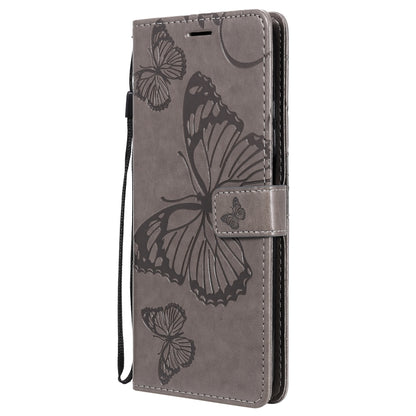 For Xiaomi Mi 10T / Mi 10T Pro 3D Butterflies Embossing Pattern Horizontal Flip Leather Case with Holder & Card Slot & Wallet(Grey) - Xiaomi Cases by buy2fix | Online Shopping UK | buy2fix