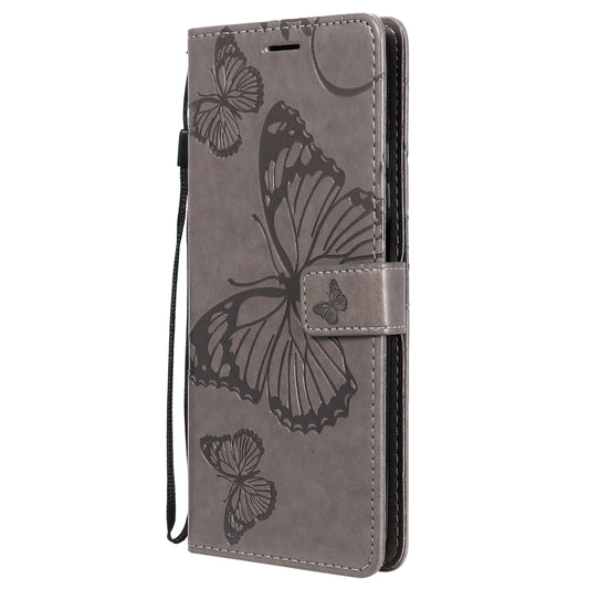 For Xiaomi Mi 10T / Mi 10T Pro 3D Butterflies Embossing Pattern Horizontal Flip Leather Case with Holder & Card Slot & Wallet(Grey) - Xiaomi Cases by buy2fix | Online Shopping UK | buy2fix