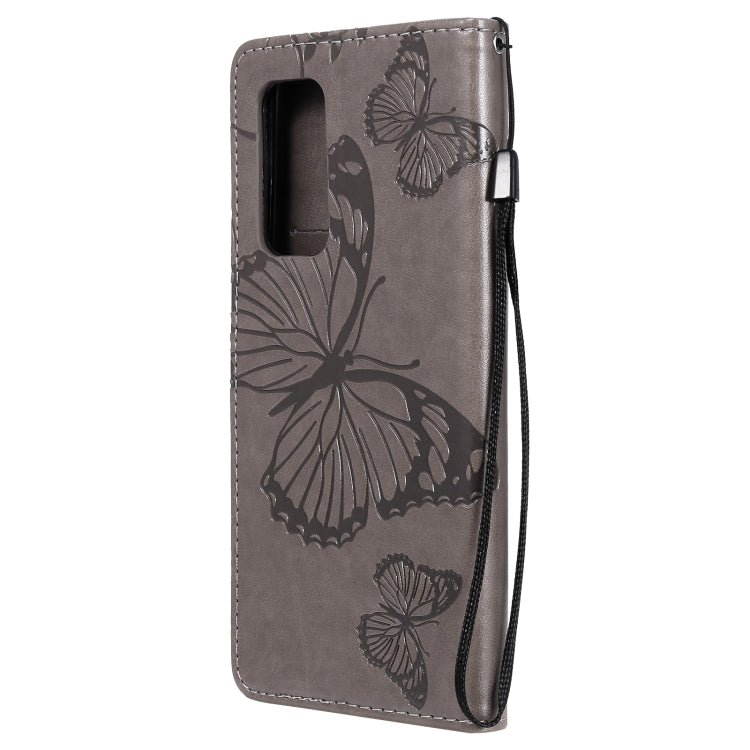 For Xiaomi Mi 10T / Mi 10T Pro 3D Butterflies Embossing Pattern Horizontal Flip Leather Case with Holder & Card Slot & Wallet(Grey) - Xiaomi Cases by buy2fix | Online Shopping UK | buy2fix