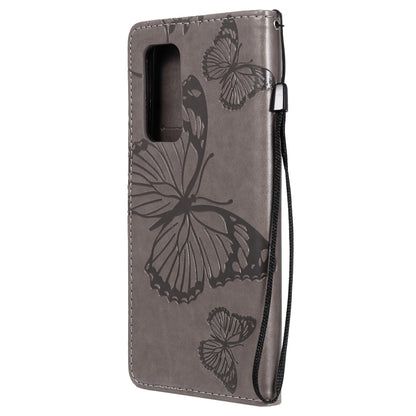For Xiaomi Mi 10T / Mi 10T Pro 3D Butterflies Embossing Pattern Horizontal Flip Leather Case with Holder & Card Slot & Wallet(Grey) - Xiaomi Cases by buy2fix | Online Shopping UK | buy2fix