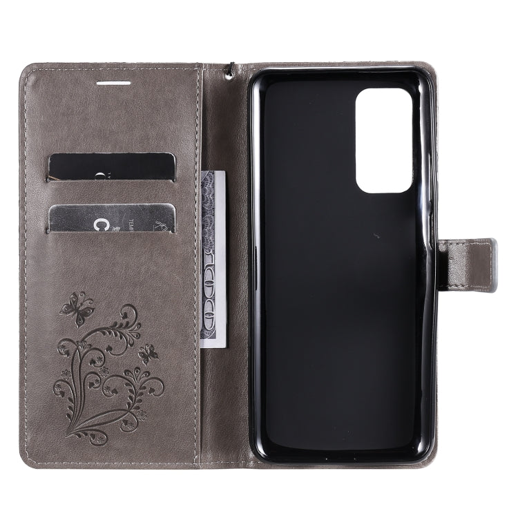 For Xiaomi Mi 10T / Mi 10T Pro 3D Butterflies Embossing Pattern Horizontal Flip Leather Case with Holder & Card Slot & Wallet(Grey) - Xiaomi Cases by buy2fix | Online Shopping UK | buy2fix