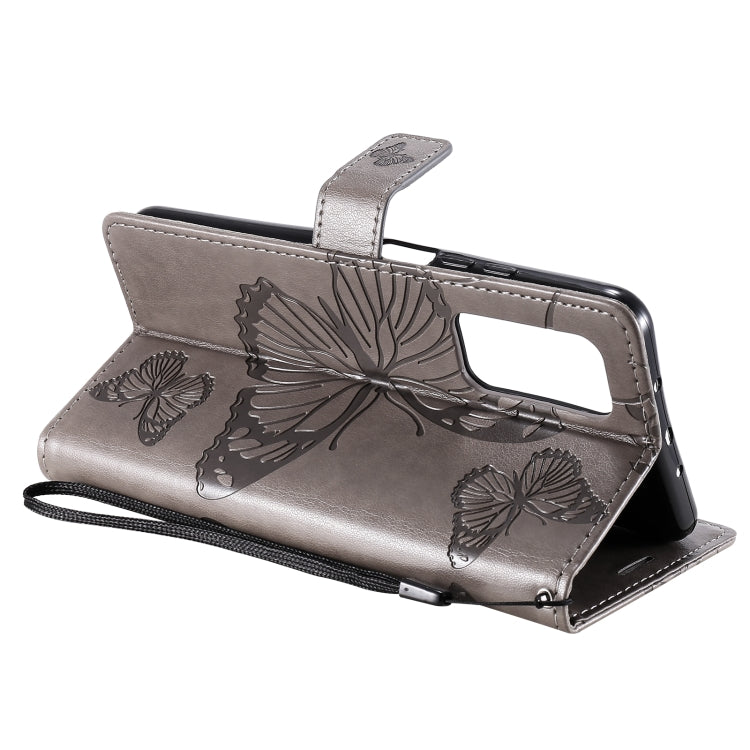 For Xiaomi Mi 10T / Mi 10T Pro 3D Butterflies Embossing Pattern Horizontal Flip Leather Case with Holder & Card Slot & Wallet(Grey) - Xiaomi Cases by buy2fix | Online Shopping UK | buy2fix