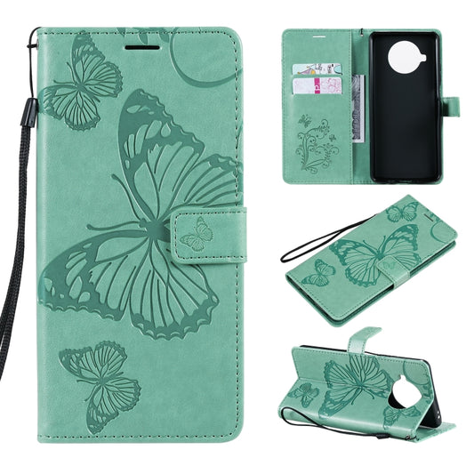 For Xiaomi Mi 10T Lite 3D Butterflies Embossing Pattern Horizontal Flip Leather Case with Holder & Card Slot & Wallet(Green) - Xiaomi Cases by buy2fix | Online Shopping UK | buy2fix
