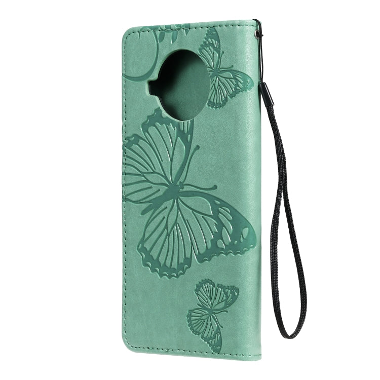 For Xiaomi Mi 10T Lite 3D Butterflies Embossing Pattern Horizontal Flip Leather Case with Holder & Card Slot & Wallet(Green) - Xiaomi Cases by buy2fix | Online Shopping UK | buy2fix