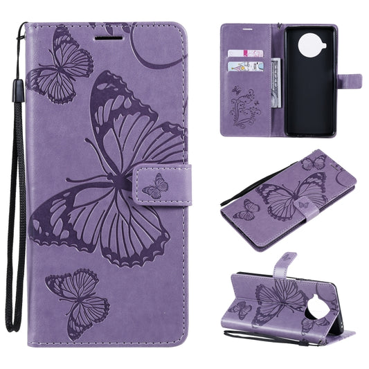 For Xiaomi Mi 10T Lite 3D Butterflies Embossing Pattern Horizontal Flip Leather Case with Holder & Card Slot & Wallet(Purple) - Xiaomi Cases by buy2fix | Online Shopping UK | buy2fix