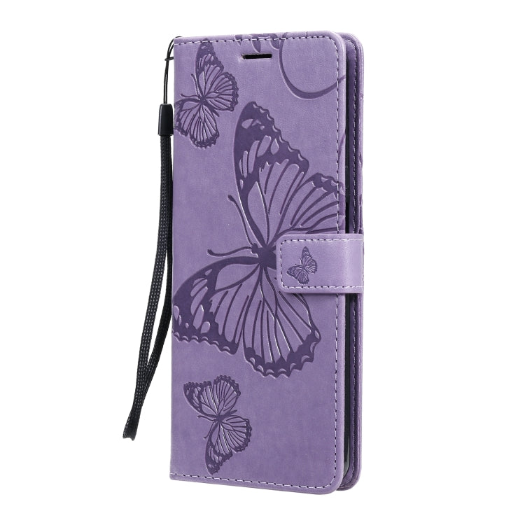 For Xiaomi Mi 10T Lite 3D Butterflies Embossing Pattern Horizontal Flip Leather Case with Holder & Card Slot & Wallet(Purple) - Xiaomi Cases by buy2fix | Online Shopping UK | buy2fix