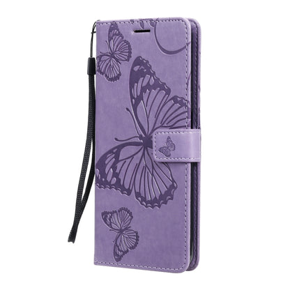 For Xiaomi Mi 10T Lite 3D Butterflies Embossing Pattern Horizontal Flip Leather Case with Holder & Card Slot & Wallet(Purple) - Xiaomi Cases by buy2fix | Online Shopping UK | buy2fix
