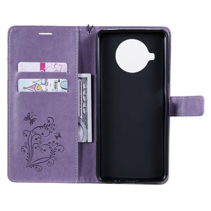 For Xiaomi Mi 10T Lite 3D Butterflies Embossing Pattern Horizontal Flip Leather Case with Holder & Card Slot & Wallet(Purple) - Xiaomi Cases by buy2fix | Online Shopping UK | buy2fix