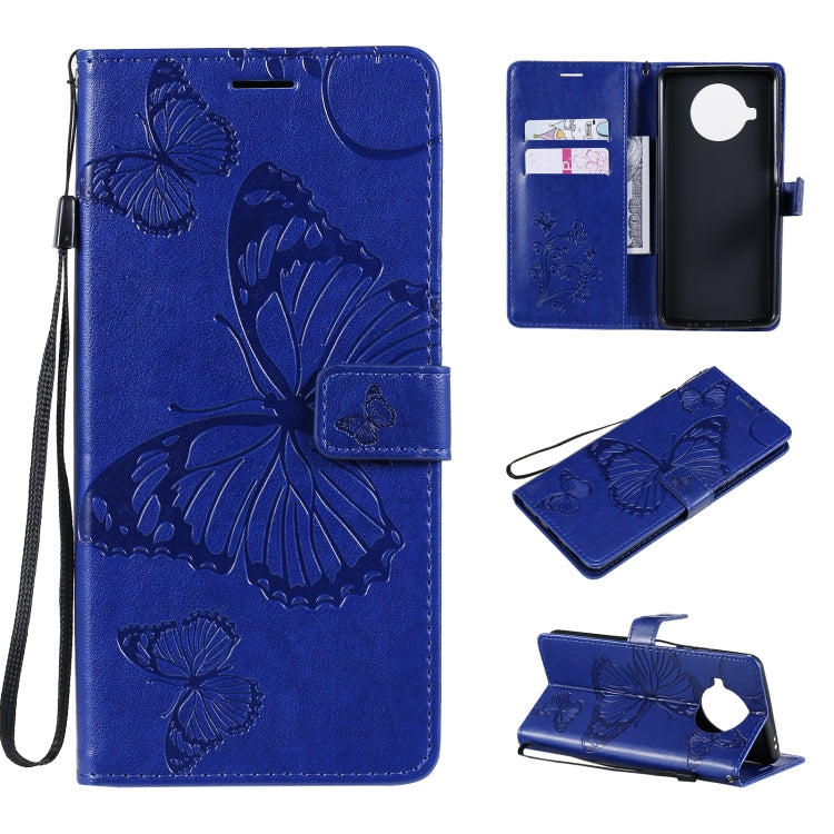 For Xiaomi Mi 10T Lite 3D Butterflies Embossing Pattern Horizontal Flip Leather Case with Holder & Card Slot & Wallet(Blue) - Xiaomi Cases by buy2fix | Online Shopping UK | buy2fix