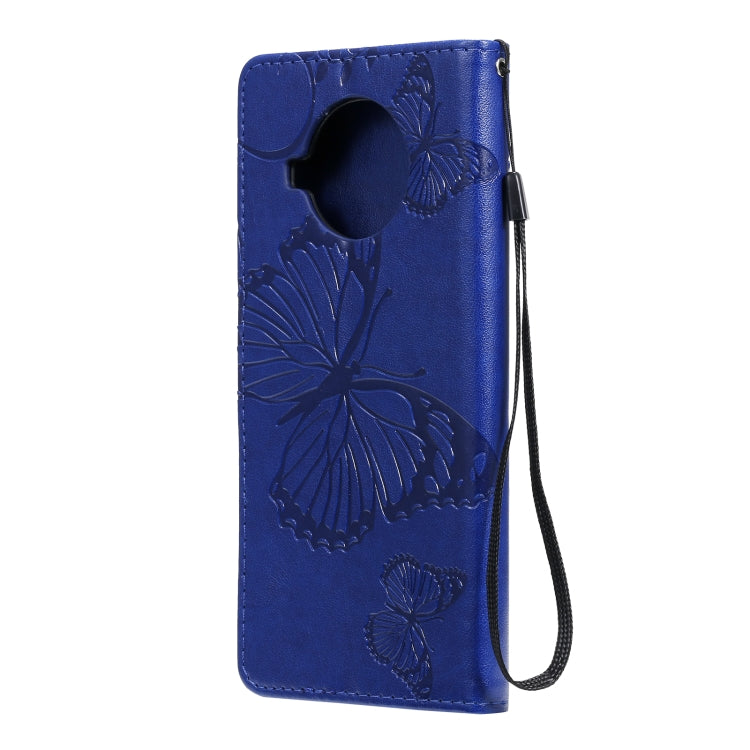 For Xiaomi Mi 10T Lite 3D Butterflies Embossing Pattern Horizontal Flip Leather Case with Holder & Card Slot & Wallet(Blue) - Xiaomi Cases by buy2fix | Online Shopping UK | buy2fix