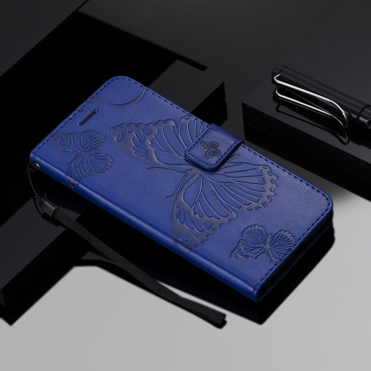 For Xiaomi Mi 10T Lite 3D Butterflies Embossing Pattern Horizontal Flip Leather Case with Holder & Card Slot & Wallet(Blue) - Xiaomi Cases by buy2fix | Online Shopping UK | buy2fix