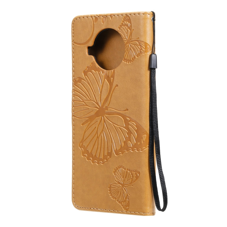 For Xiaomi Mi 10T Lite 3D Butterflies Embossing Pattern Horizontal Flip Leather Case with Holder & Card Slot & Wallet(Yellow) - Xiaomi Cases by buy2fix | Online Shopping UK | buy2fix