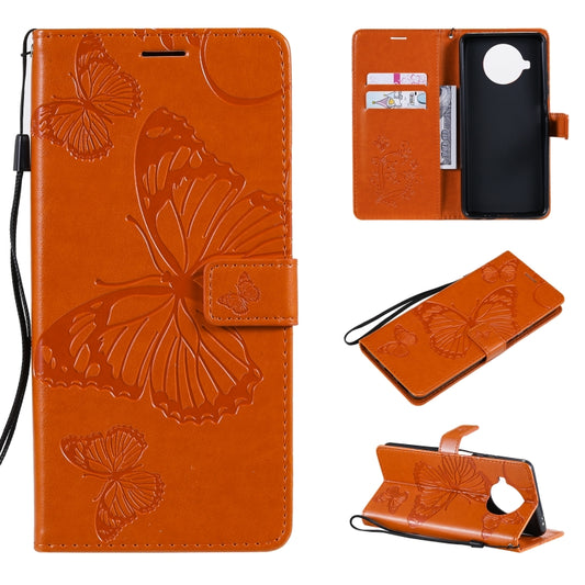 For Xiaomi Mi 10T Lite 3D Butterflies Embossing Pattern Horizontal Flip Leather Case with Holder & Card Slot & Wallet(Orange) - Xiaomi Cases by buy2fix | Online Shopping UK | buy2fix