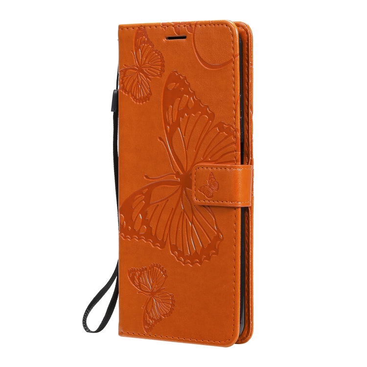 For Xiaomi Mi 10T Lite 3D Butterflies Embossing Pattern Horizontal Flip Leather Case with Holder & Card Slot & Wallet(Orange) - Xiaomi Cases by buy2fix | Online Shopping UK | buy2fix