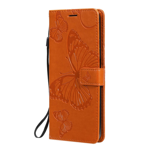 For Xiaomi Mi 10T Lite 3D Butterflies Embossing Pattern Horizontal Flip Leather Case with Holder & Card Slot & Wallet(Orange) - Xiaomi Cases by buy2fix | Online Shopping UK | buy2fix