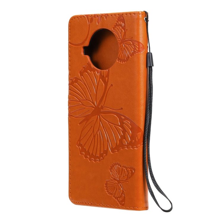 For Xiaomi Mi 10T Lite 3D Butterflies Embossing Pattern Horizontal Flip Leather Case with Holder & Card Slot & Wallet(Orange) - Xiaomi Cases by buy2fix | Online Shopping UK | buy2fix