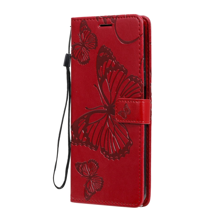 For Xiaomi Mi 10T Lite 3D Butterflies Embossing Pattern Horizontal Flip Leather Case with Holder & Card Slot & Wallet(Red) - Xiaomi Cases by buy2fix | Online Shopping UK | buy2fix