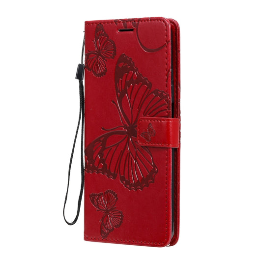 For Xiaomi Mi 10T Lite 3D Butterflies Embossing Pattern Horizontal Flip Leather Case with Holder & Card Slot & Wallet(Red) - Xiaomi Cases by buy2fix | Online Shopping UK | buy2fix