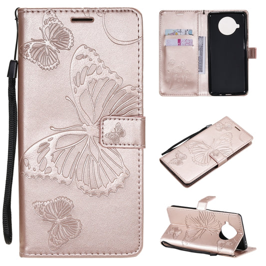 For Xiaomi Mi 10T Lite 3D Butterflies Embossing Pattern Horizontal Flip Leather Case with Holder & Card Slot & Wallet(Rose Gold) - Xiaomi Cases by buy2fix | Online Shopping UK | buy2fix