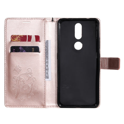For Nokia 2.4 3D Butterflies Embossing Pattern Horizontal Flip Leather Case with Holder & Card Slot & Wallet(Rose Gold) - Nokia Cases by buy2fix | Online Shopping UK | buy2fix