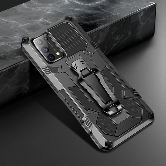 For OPPO Reno5 5G Machine Armor Warrior Shockproof PC + TPU Protective Case(Black) - OPPO Cases by buy2fix | Online Shopping UK | buy2fix