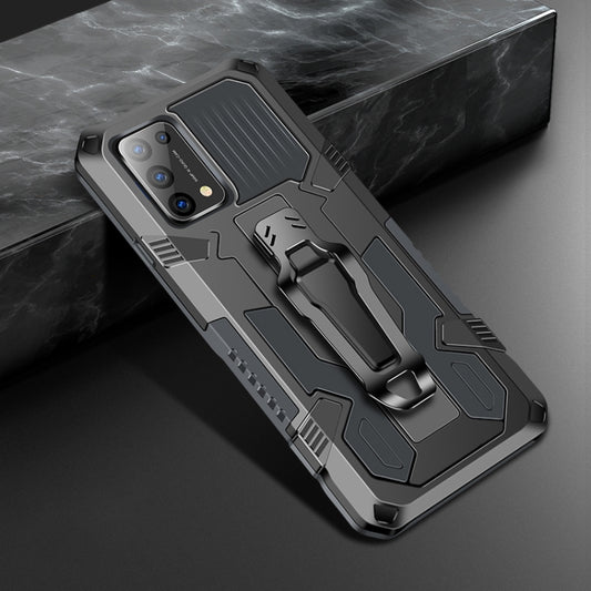 For OPPO Reno5 5G Machine Armor Warrior Shockproof PC + TPU Protective Case(Space Gray) - OPPO Cases by buy2fix | Online Shopping UK | buy2fix