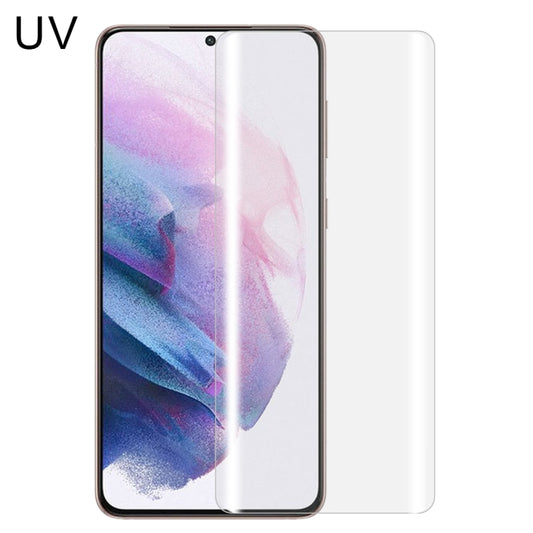 For Samsung Galaxy S21+ 5G UV Liquid Curved Full Glue Tempered Glass Film - Galaxy Tempered Glass by buy2fix | Online Shopping UK | buy2fix