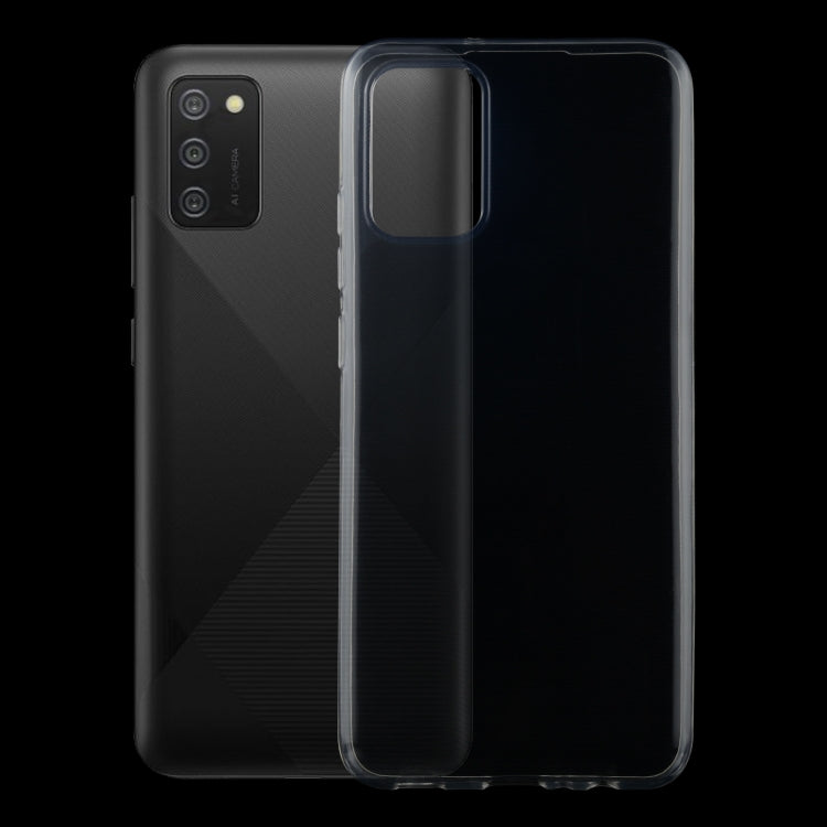 For Samsung Galaxy A02s 0.75mm Ultra-thin Transparent TPU Soft Protective Case by buy2fix