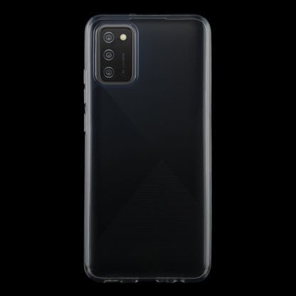 For Samsung Galaxy A02s 0.75mm Ultra-thin Transparent TPU Soft Protective Case by buy2fix