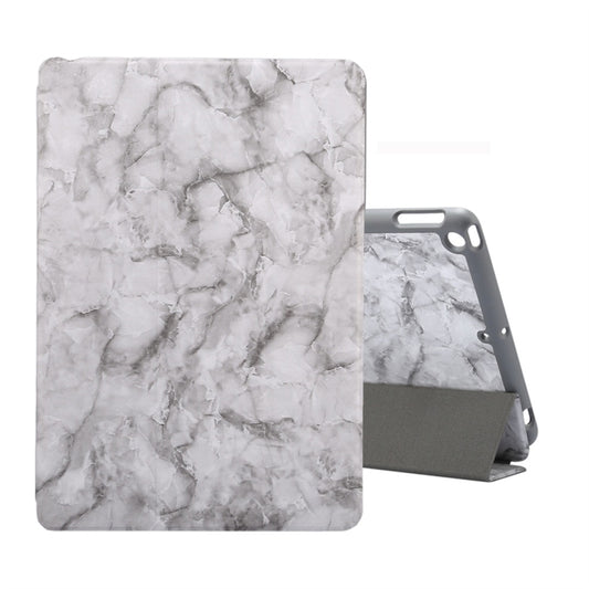 For iPad 10.2 inch Marble Texture Pattern Horizontal Flip Leather Case, with Three-folding Holder & Pen Slot & Sleep / Wake-up Function(Black Grey) - iPad Air (2019) Cases by buy2fix | Online Shopping UK | buy2fix