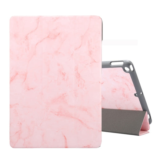 For iPad 10.2 inch Marble Texture Pattern Horizontal Flip Leather Case, with Three-folding Holder & Pen Slot & Sleep / Wake-up Function(Pink) - iPad Air (2019) Cases by buy2fix | Online Shopping UK | buy2fix