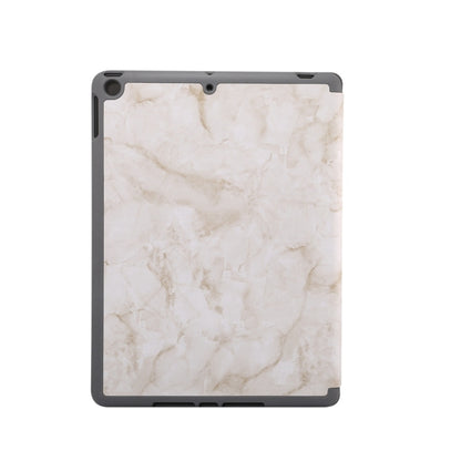 For iPad 10.2 inch Marble Texture Pattern Horizontal Flip Leather Case, with Three-folding Holder & Pen Slot & Sleep / Wake-up Function(Grey) - iPad Air (2019) Cases by buy2fix | Online Shopping UK | buy2fix