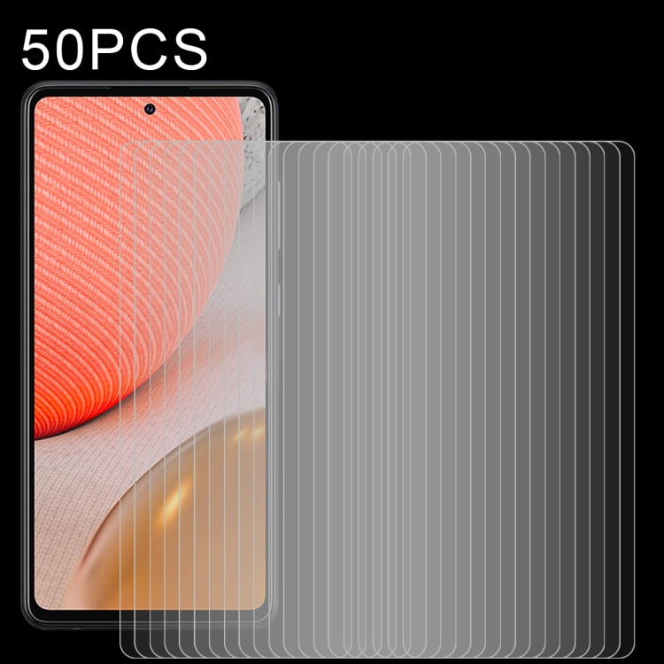For Samsung Galaxy A72 5G / 4G 50 PCS 0.26mm 9H 2.5D Tempered Glass Film - Galaxy Tempered Glass by buy2fix | Online Shopping UK | buy2fix