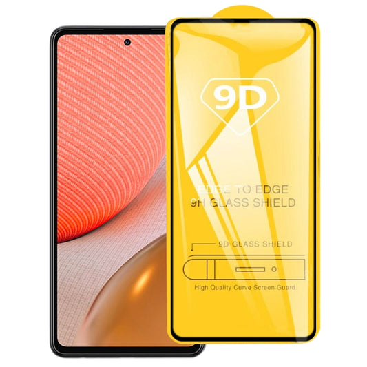 For Samsung Galaxy A72 5G / 4G 9D Full Glue Full Screen Tempered Glass Film - Galaxy Tempered Glass by buy2fix | Online Shopping UK | buy2fix