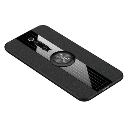 For Xiaomi Mi 9T / Redmi K20 XINLI Stitching Cloth Texture Shockproof TPU Protective Case with Ring Holder(Black) - Xiaomi Cases by XINLI | Online Shopping UK | buy2fix