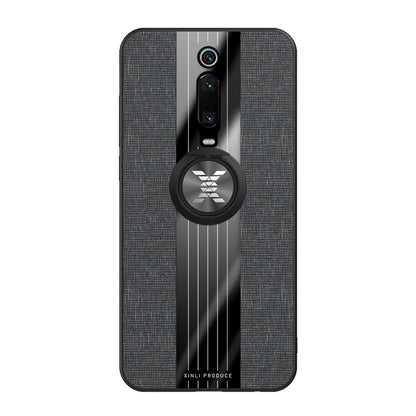 For Xiaomi Mi 9T / Redmi K20 XINLI Stitching Cloth Texture Shockproof TPU Protective Case with Ring Holder(Black) - Xiaomi Cases by XINLI | Online Shopping UK | buy2fix