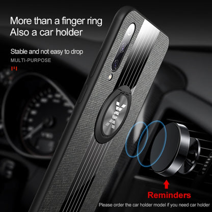 For Xiaomi Mi 9 XINLI Stitching Cloth Texture Shockproof TPU Protective Case with Ring Holder(Red) - Xiaomi Cases by XINLI | Online Shopping UK | buy2fix