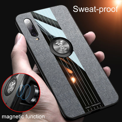 For Xiaomi Mi 9 XINLI Stitching Cloth Texture Shockproof TPU Protective Case with Ring Holder(Red) - Xiaomi Cases by XINLI | Online Shopping UK | buy2fix