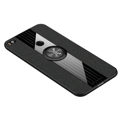 For Xiaomi Mi Max 2 XINLI Stitching Cloth Texture Shockproof TPU Protective Case with Ring Holder(Black) - Xiaomi Cases by XINLI | Online Shopping UK | buy2fix
