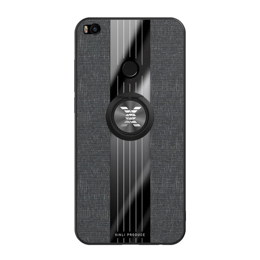 For Xiaomi Mi Max 2 XINLI Stitching Cloth Texture Shockproof TPU Protective Case with Ring Holder(Black) - Xiaomi Cases by XINLI | Online Shopping UK | buy2fix