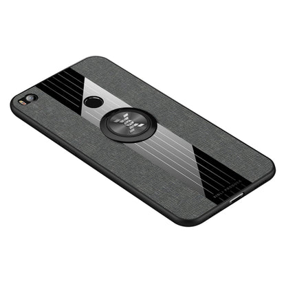For Xiaomi Mi Max 2 XINLI Stitching Cloth Texture Shockproof TPU Protective Case with Ring Holder(Gray) - Xiaomi Cases by XINLI | Online Shopping UK | buy2fix