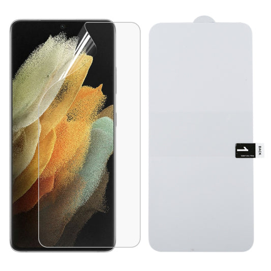 For Samsung Galaxy S21 Ultra 5G Full Screen Protector Explosion-proof Front Hydrogel Film - For Samsung by buy2fix | Online Shopping UK | buy2fix