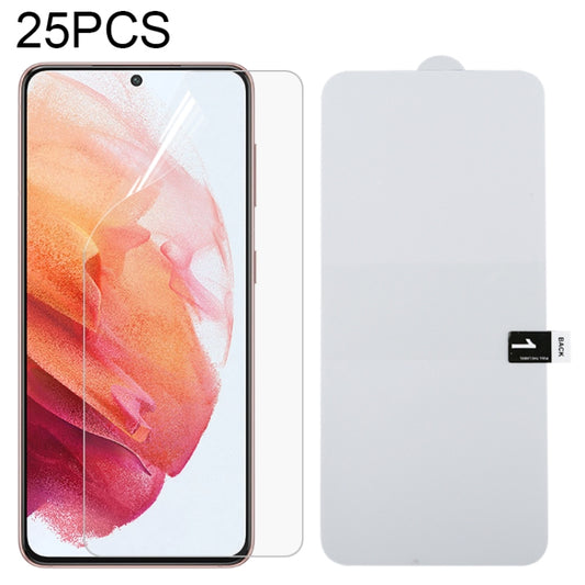 For Samsung Galaxy S21 5G 25 PCS Full Screen Protector Explosion-proof Front Hydrogel Film - For Samsung by buy2fix | Online Shopping UK | buy2fix