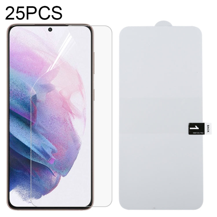 For Samsung Galaxy S21+ 5G 25 PCS Full Screen Protector Explosion-proof Front Hydrogel Film - For Samsung by buy2fix | Online Shopping UK | buy2fix