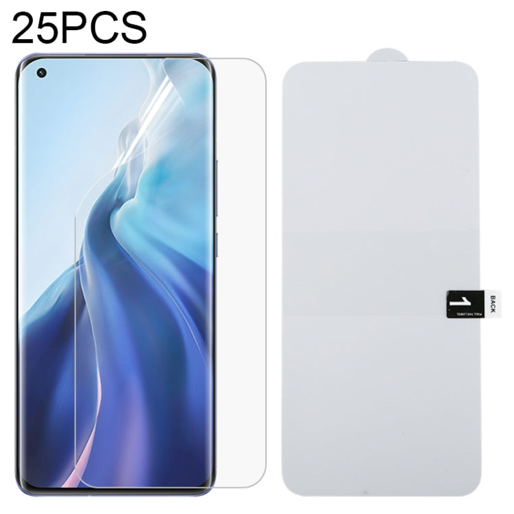 For Xiaomi Mi 11 / Pro / Ultra 25 PCS Full Screen Protector Explosion-proof Front Hydrogel Film - For Xiaomi by buy2fix | Online Shopping UK | buy2fix