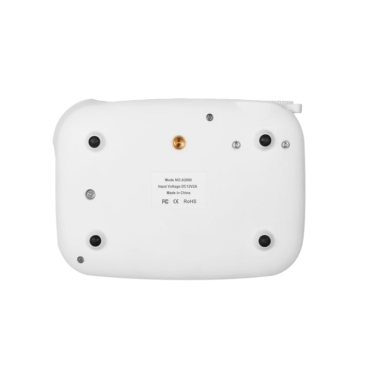 TRANSJEE A2000 320x240P 1000 ANSI Lumens Mini Home Theater HD Digital Projector, Plug Type: UK Plug(White) - Mini Projector by buy2fix | Online Shopping UK | buy2fix