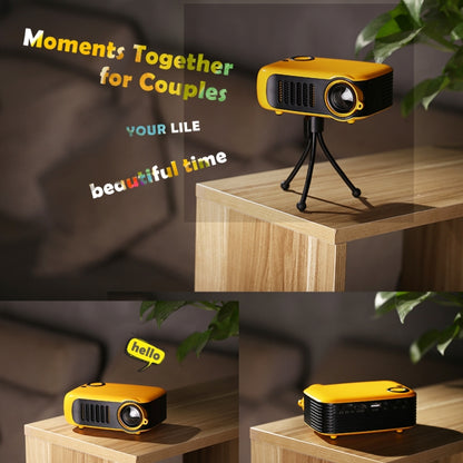 TRANSJEE A2000 320x240P 1000 ANSI Lumens Mini Home Theater HD Digital Projector, Plug Type: UK Plug(White) - Mini Projector by buy2fix | Online Shopping UK | buy2fix