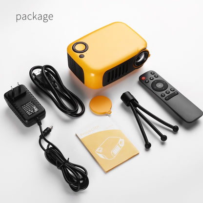 TRANSJEE A2000 320x240P 1000 ANSI Lumens Mini Home Theater HD Digital Projector, Plug Type: UK Plug(White) - Mini Projector by buy2fix | Online Shopping UK | buy2fix