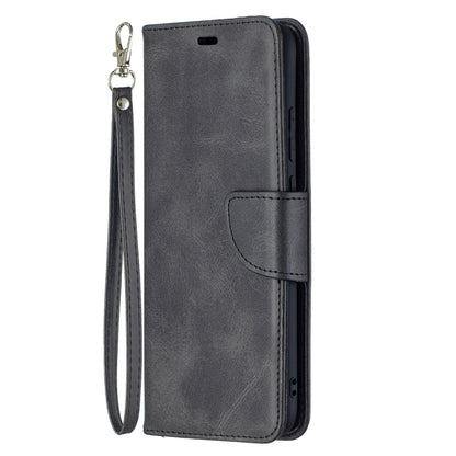 For Samsung Galaxy A02s (EU Version) Retro Lambskin Texture Pure Color Horizontal Flip PU Leather Case with Holder & Card Slots & Wallet & Lanyard(Black) by buy2fix